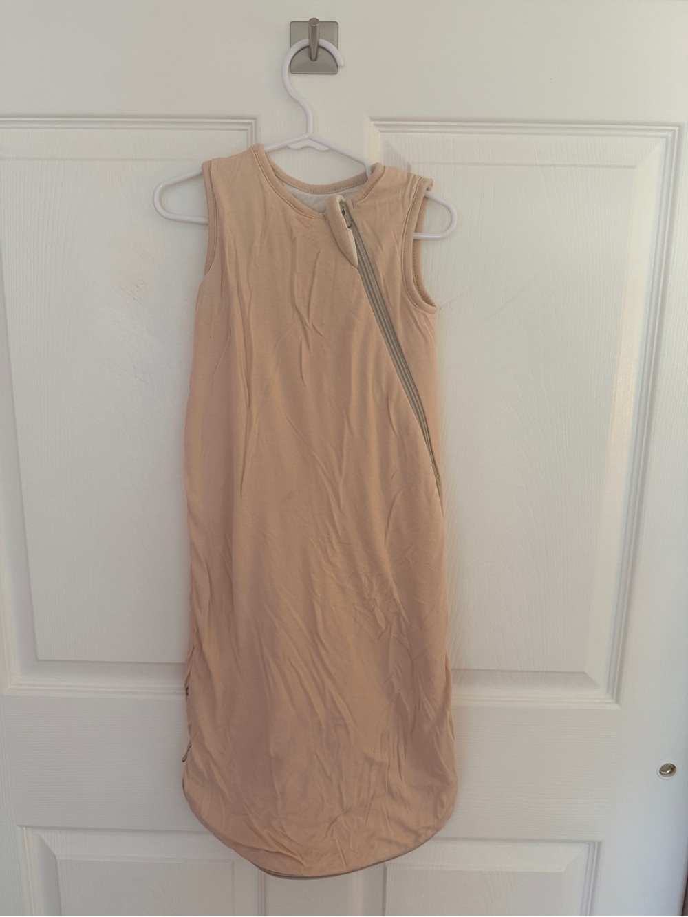 Kyte BABY Sleeveless Diagonal-Zip Sleep Sack in Oat